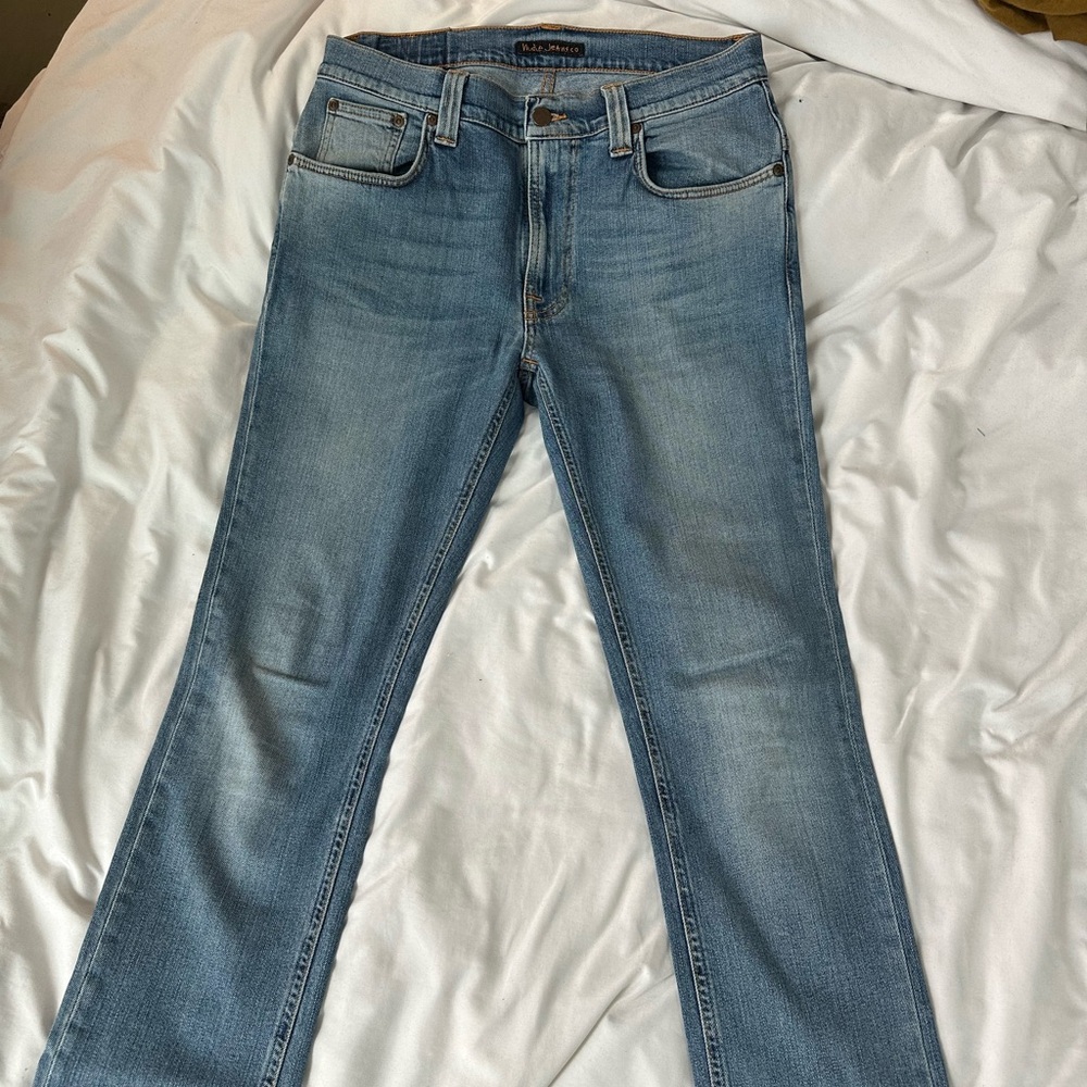Nudie Blue Straight Jeans Classic Style